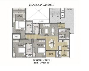 Sobha HRC Pristine - Floor plan