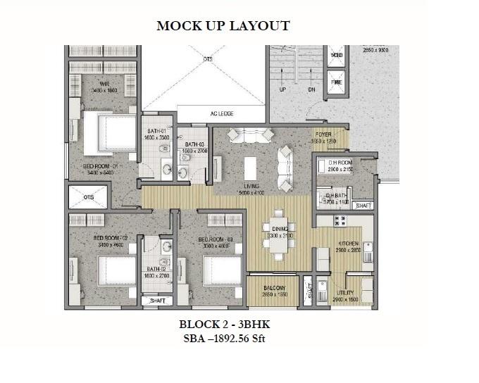 Sobha HRC Pristine - Floor Plan