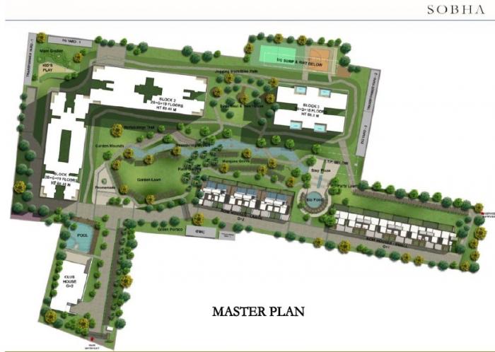 Sobha HRC Pristine - Master Plan