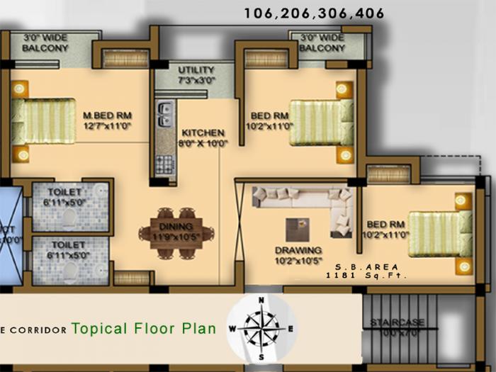 Sai Enclave - Floor Plan