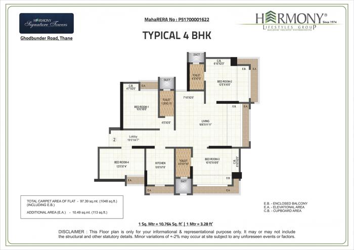 Harmony Signature Towers - Floor Plan