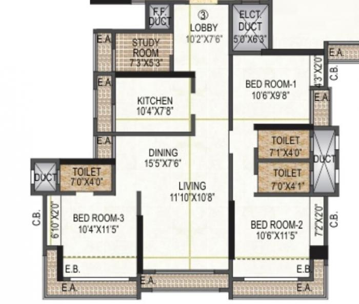 Harmony Signature Towers - Floor Plan