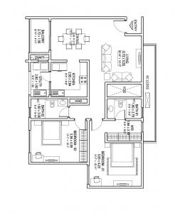 Sobha HRC Pristine - Floor plan