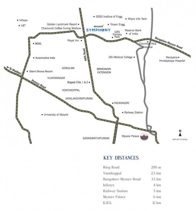 Mysore - Brigade Symphony - Block A, B & C - Locality