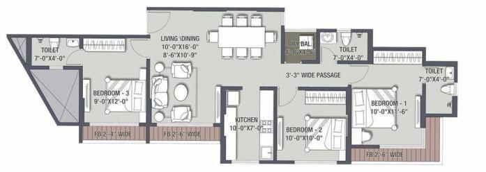 Satguru Solitaire - Floor Plan