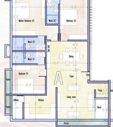 Vinayagar Strand - Floor Plan