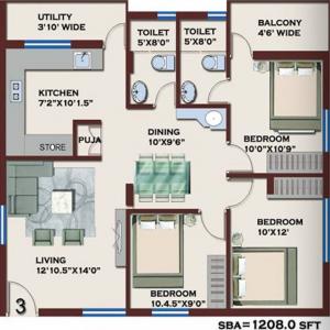 Midmac Elegant - Floor plan