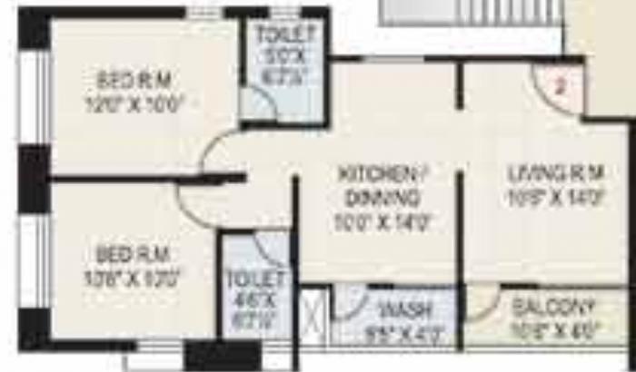 Aagam Heights - Floor Plan