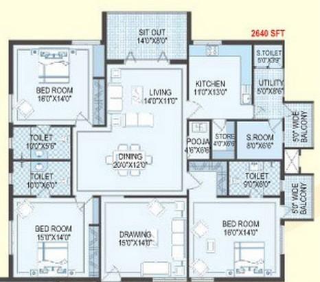 Aditya Ocean Heights - Floor Plan