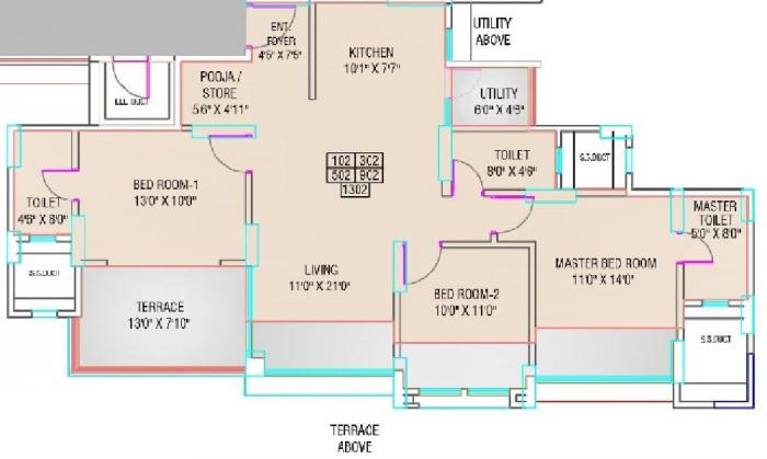 Ganga Florentina - Floor Plan