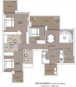 Eiffel F Residences - Floor plan