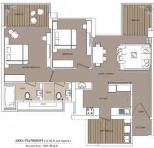 Eiffel F Residences - Floor plan