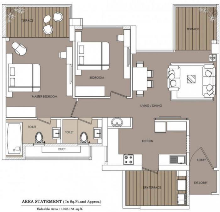 Eiffel F Residences - Floor Plan