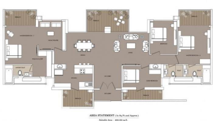 Eiffel F Residences - Floor Plan
