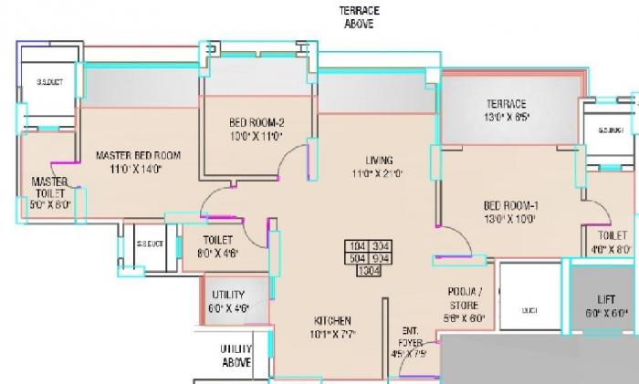 Ganga Florentina - Floor Plan