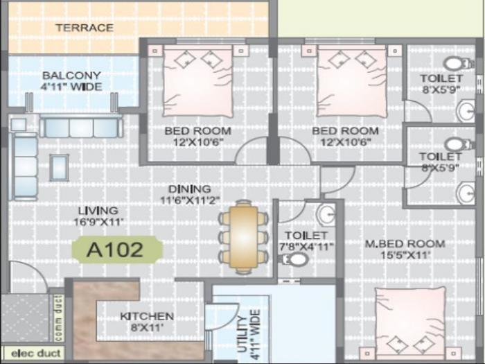 Sreeda Pride - Floor Plan