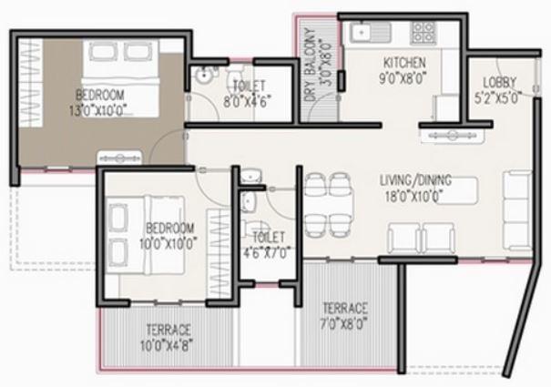 Shree Devi Castelo Gemeo - Floor Plan