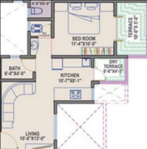 Aksha Vrundavan - Floor plan