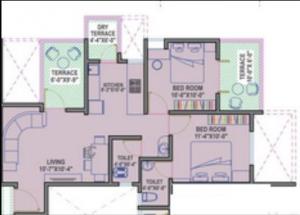 Aksha Vrundavan - Floor plan
