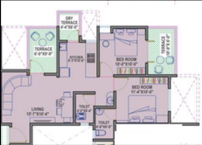 Aksha Vrundavan - Floor Plan
