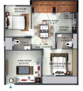 MK Shri Sai Lake Ville - Floor plan
