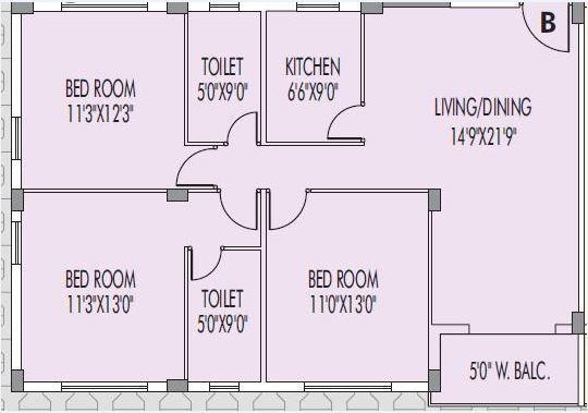 Vishnu Regency - Floor Plan