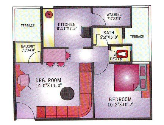 SB Tulsi Complex - Floor Plan