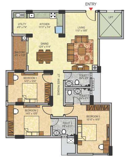 Janhavi Enclave - Floor Plan