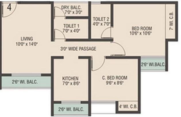 Sai Shrushti Heights - Floor Plan