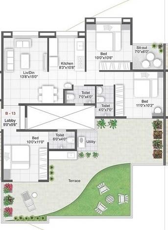 Shreeyog Shree Samarth Apartment - Floor Plan
