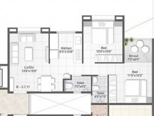 Shreeyog Shree Samarth Apartment - Floor plan