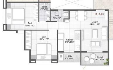 Shreeyog Shree Samarth Apartment - Floor Plan