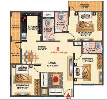 MBR Scapple - Floor Plan