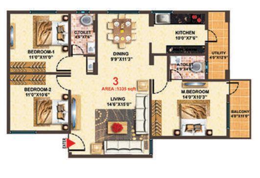 MBR Scapple - Floor Plan