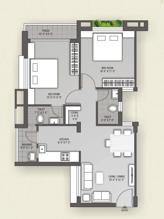 Vraj Apple Elegance - Floor Plan