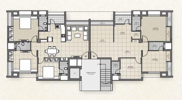 Vraj Asopalav Enigma - Floor Plan