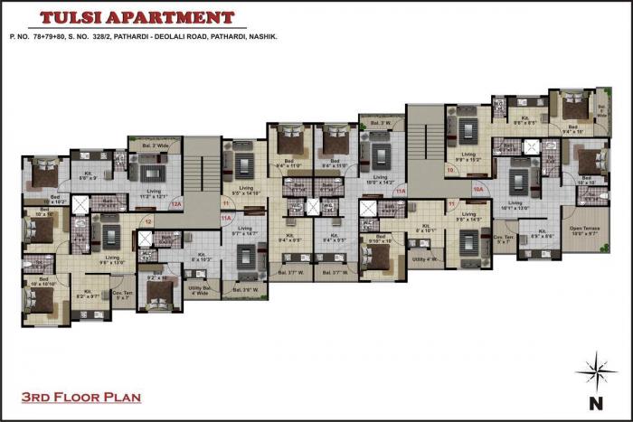 Rakholiya Tulsi Apartment - Site Plan