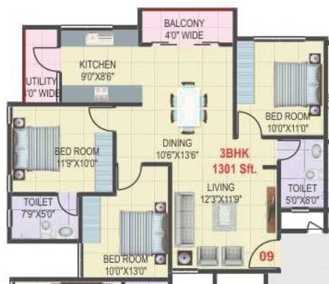 Vandana Marvel - Floor Plan