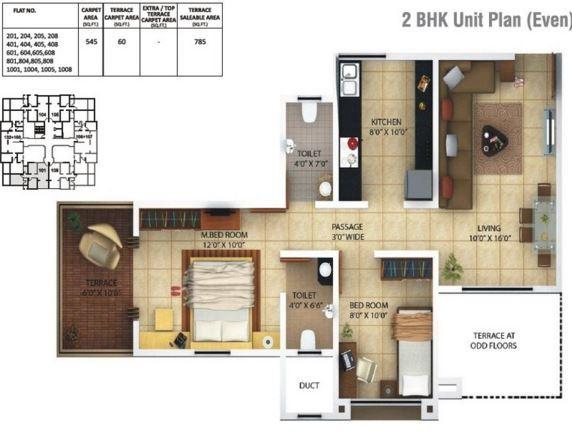 Kolte Patil Florence - Floor Plan