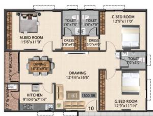 Technopolis Solitaire Swamy - Floor plan