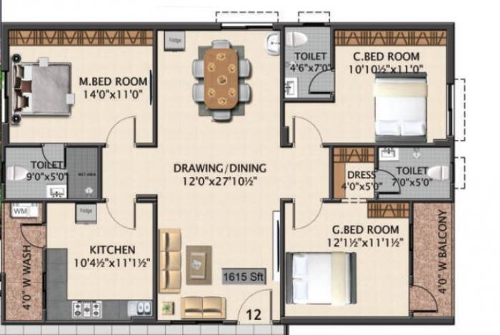Technopolis Solitaire Swamy - Floor Plan