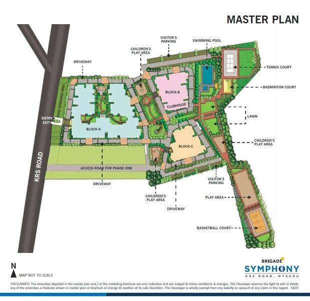 Mysore - Brigade Symphony - Block A, B & C - Master Plan
