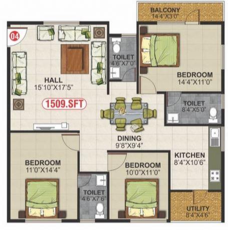NR White Meadows - Floor Plan