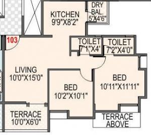 Dreams Space Saad Apartment - Floor plan
