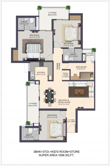 Apex The Kremlin - Floor Plan