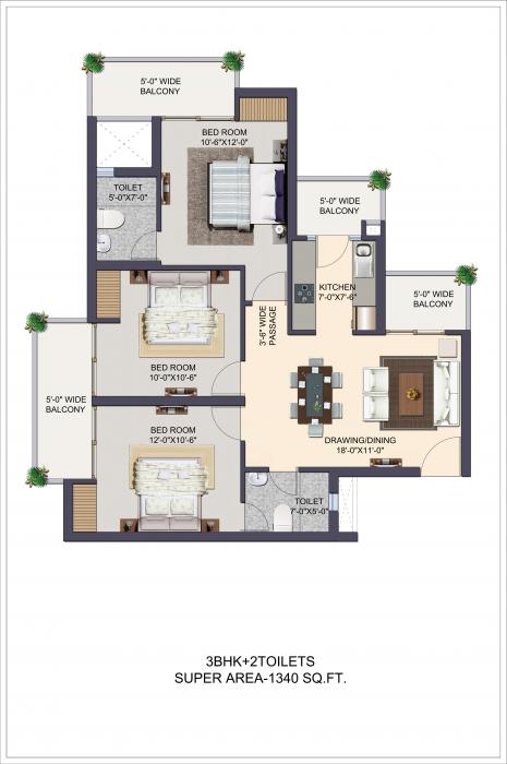 Apex The Kremlin - Floor Plan