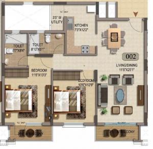 Mittal Palms - Floor plan