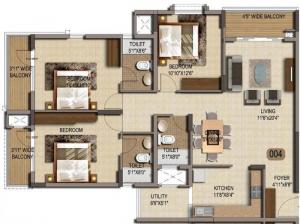 Mittal Palms - Floor plan