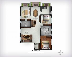V Venture Abode - Floor plan