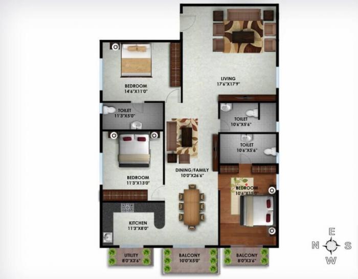 V Venture Abode - Floor Plan